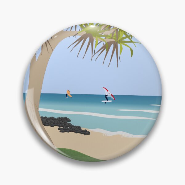 Item preview, Wing Foil Surfers and Pandanus Tree at the Beach designed and sold by reene88.