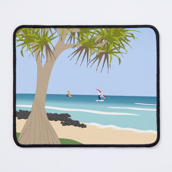 Item preview, Wing Foil Surfers and Pandanus Tree at the Beach designed and sold by reene88.