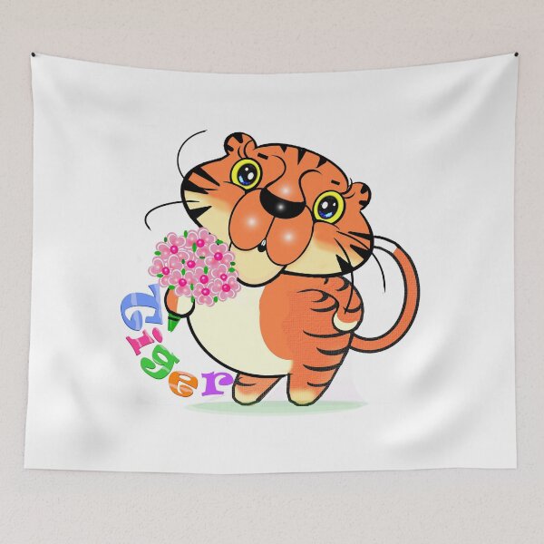 Item preview, Charming tiger  designed and sold by Shirley cute art .