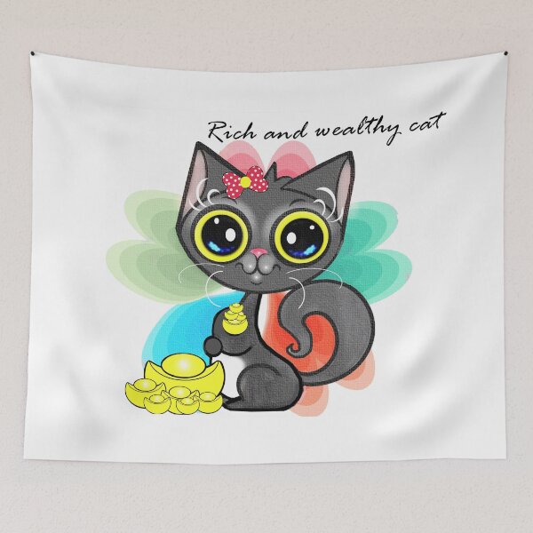 Item preview, Rich and wealthy cat  designed and sold by Shirley cute art .