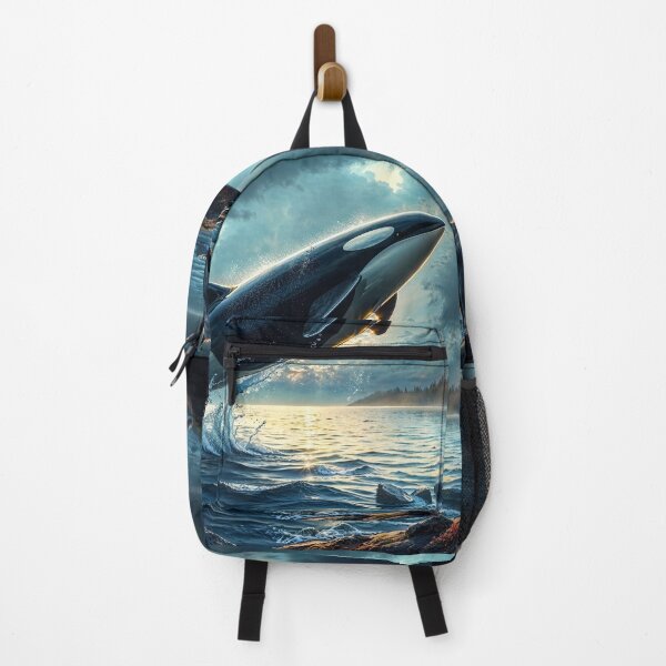 Item preview, Wolves Watch Breaching Orca designed and sold by Skye Ryan-Evans.