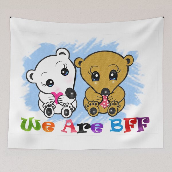 Item preview, We are best friends forever ( BBF ) - Polar beaar and brown bear  designed and sold by Shirley cute art .