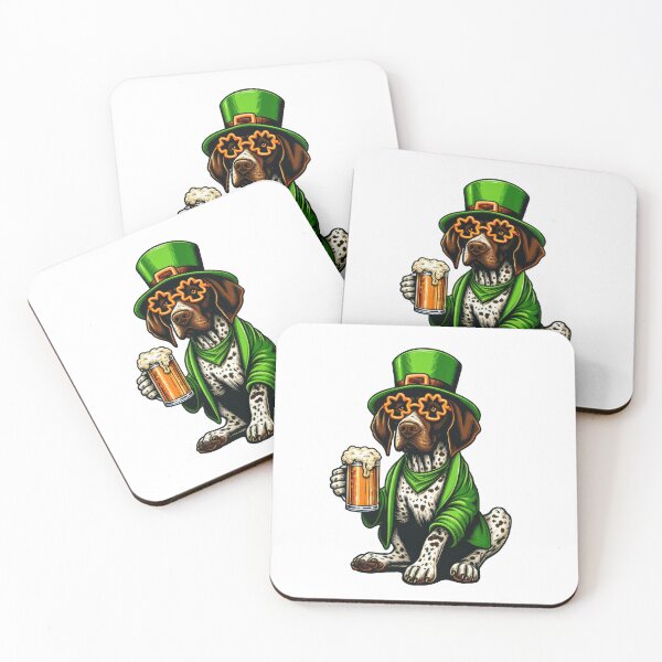 Item preview, German Shorthaired Pointer Dog St Patrick's Day designed and sold by doodIllustrate.