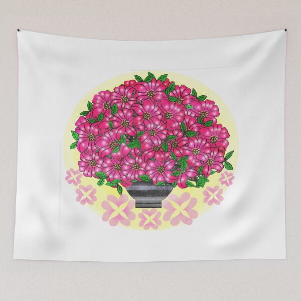 Item preview, Pink floral arrangement  designed and sold by Shirley cute art .