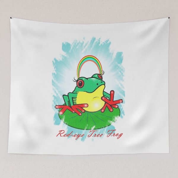 Item preview, Red-eye tree frog designed and sold by Shirley cute art .