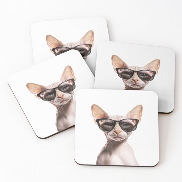 Item preview, Funny cool Sphynx Cat wearing sunglasses designed and sold by LazyOwlStore.