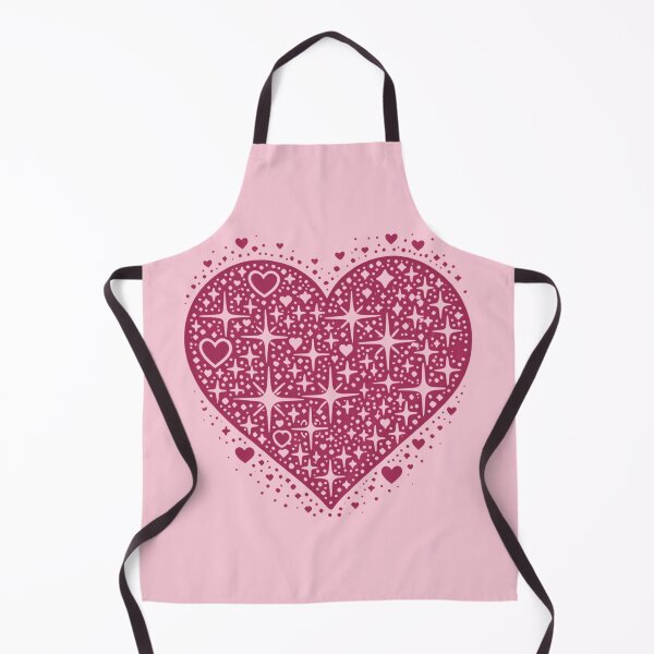 Item preview, Sparkling Heartburst Design (Dark Pink on Light Pink) designed and sold by LyssasMindArt.