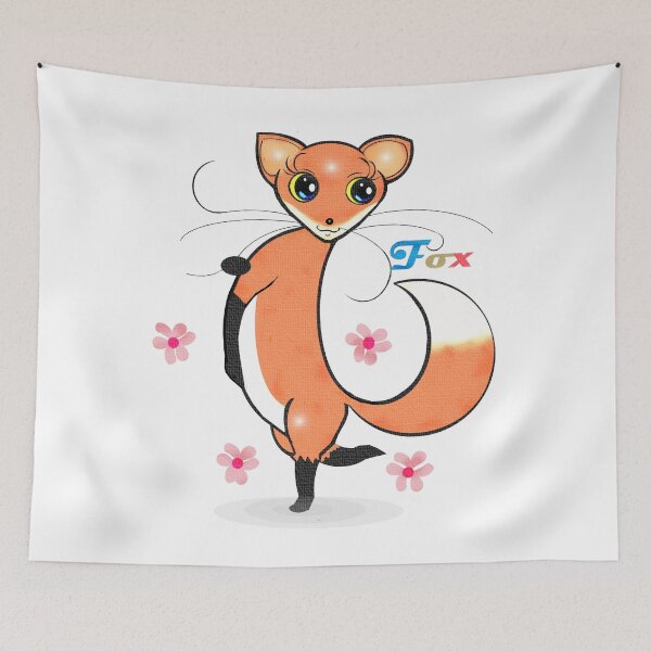 Item preview, Charming fox designed and sold by Shirley cute art .
