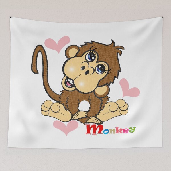 Item preview, Happy Monkey  designed and sold by Shirley cute art .