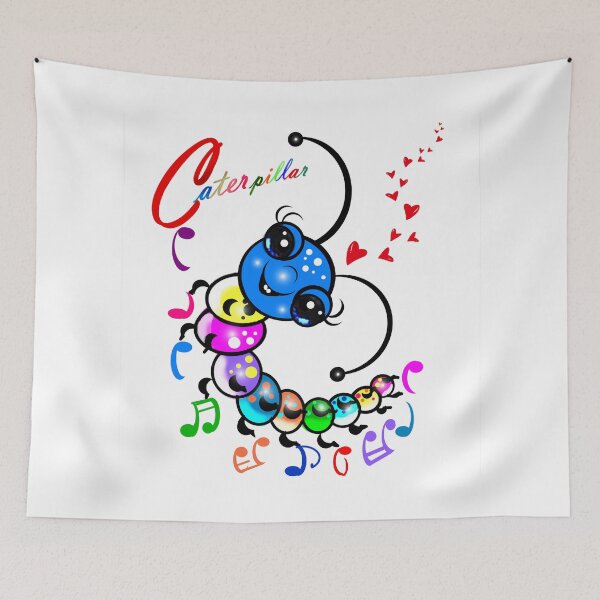 Item preview, Happy colorful caterpillar  designed and sold by Shirley cute art .