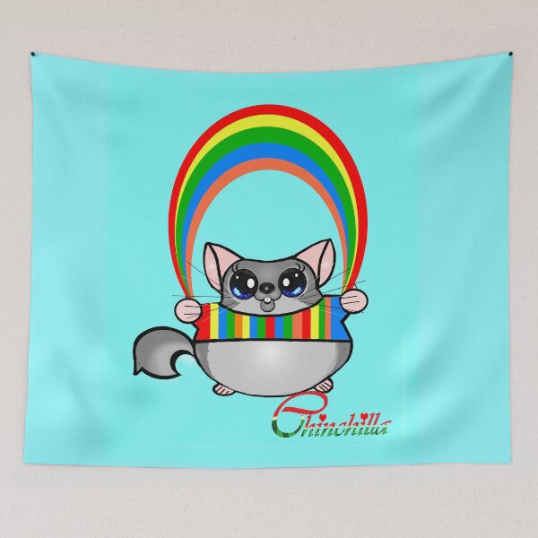Item preview, Happy chinchilla is jumping rainbow rope  designed and sold by Shirley cute art .