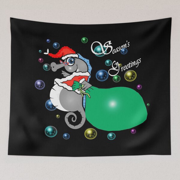 Item preview, Seahorse - Season's Greetings  designed and sold by Shirley cute art .