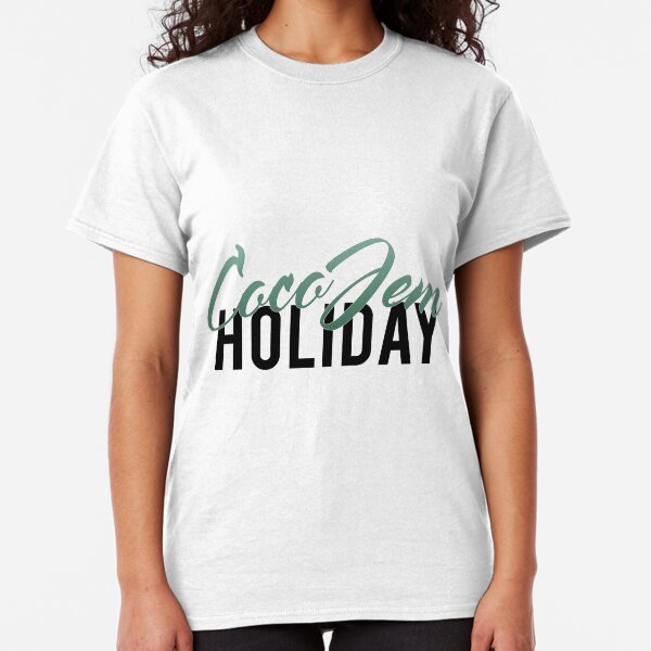 Coco Jem Holiday - Name Design - Teal Classic T-Shirt