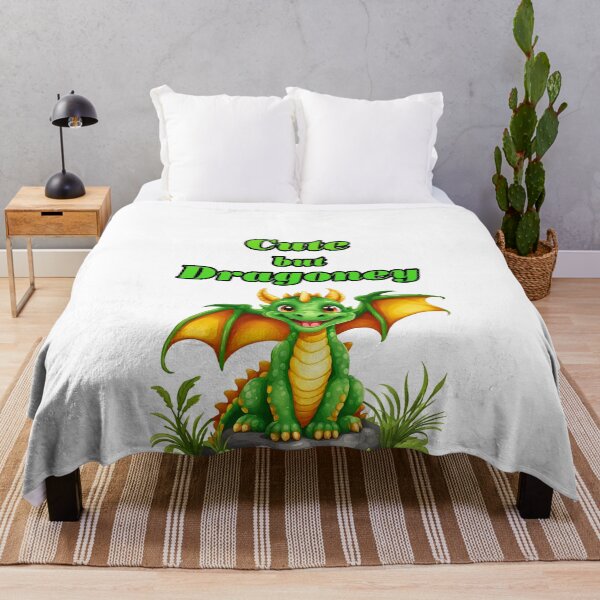 Item preview, Cute But Dragoney - Baby Dragon quote 3 designed and sold by Tom-Johnson.