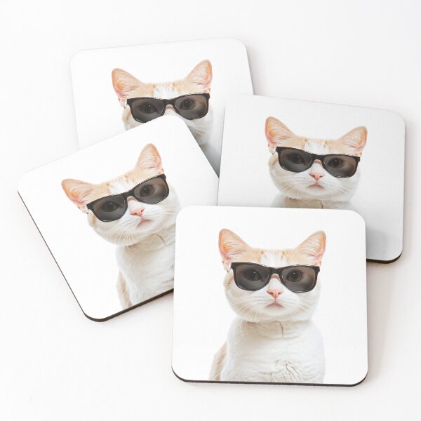 Item preview, Funny cool Turkish Van Cat wearing sunglasses designed and sold by LazyOwlStore.
