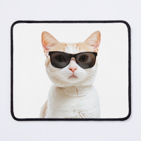 Item preview, Funny cool Turkish Van Cat wearing sunglasses designed and sold by LazyOwlStore.