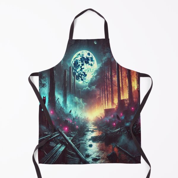 Item preview, AI generated moonlit forest, dystopian fantasy designed and sold by AI-this-is-AI.
