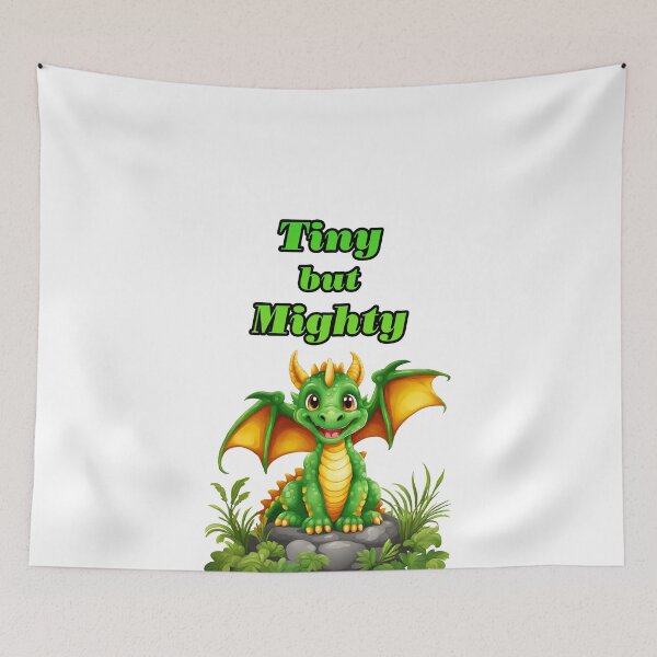 Item preview, Tiny but Mighty - Baby Dragon quote 2 designed and sold by Tom-Johnson.