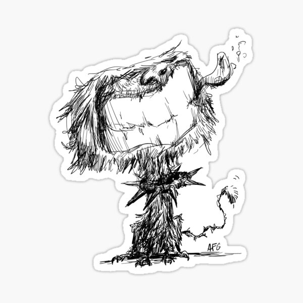 Scruffy Dog Sticker