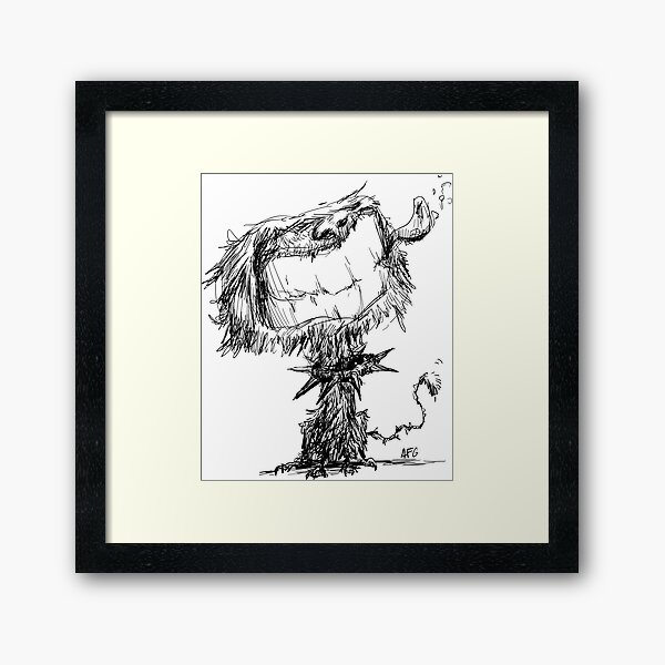 Scruffy Dog Framed Art Print