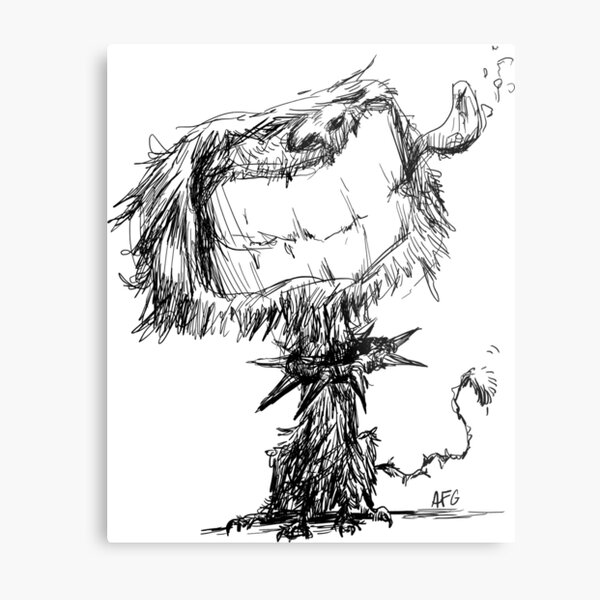 Scruffy Dog Metal Print