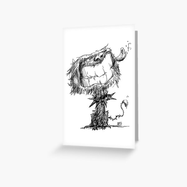 Scruffy Dog Greeting Card