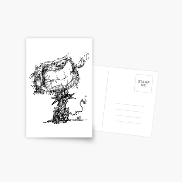 Scruffy Dog Postcard