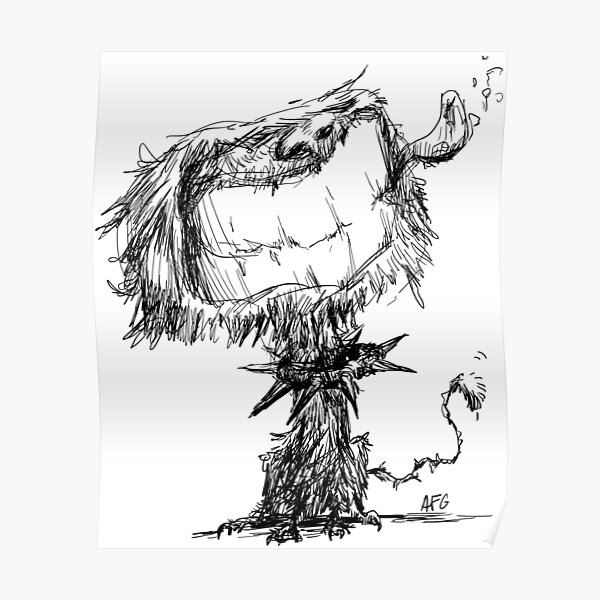 Scruffy Dog Poster
