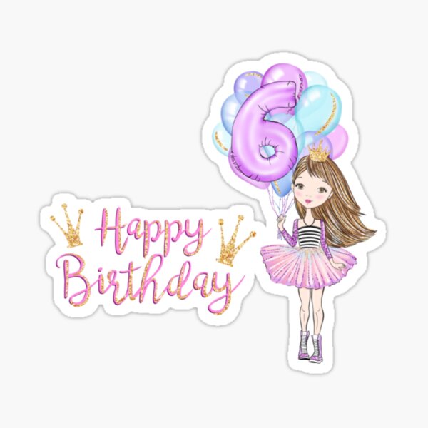 Happy 6th Birthday Stickers for Sale | Redbubble