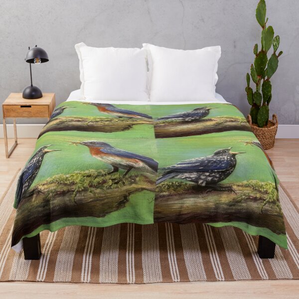Item preview, Eastern Blue Birds Out on a Limb designed and sold by Artdesrapides.