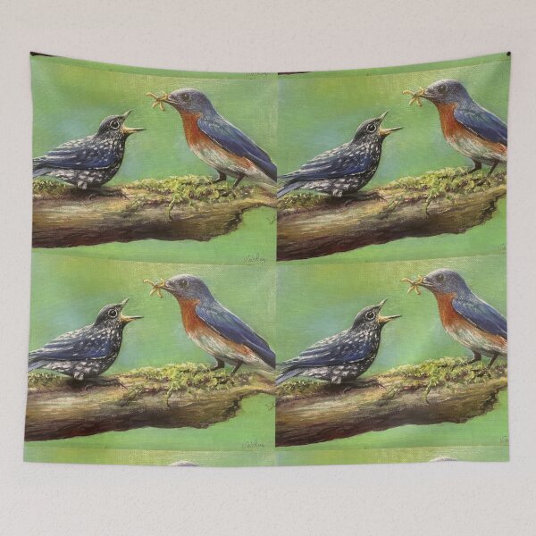 Item preview, Eastern Blue Birds Out on a Limb designed and sold by Artdesrapides.