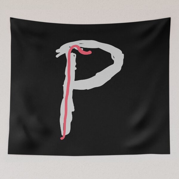 Item preview, Brushstroke Letter "P" designed and sold by mozizy.