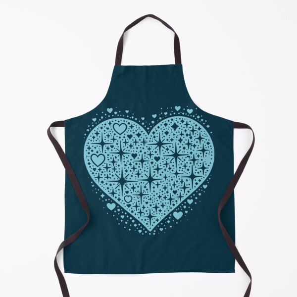 Item preview, Sparkling Heartburst Design (Light Blue on Dark) designed and sold by LyssasMindArt.
