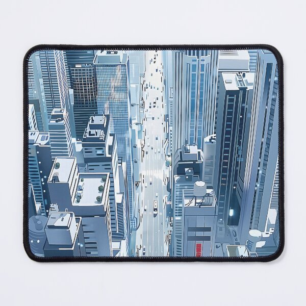 Item preview, Futuristic Metropolis A D Rendered Aerial Perspective designed and sold by CheerForGoods.