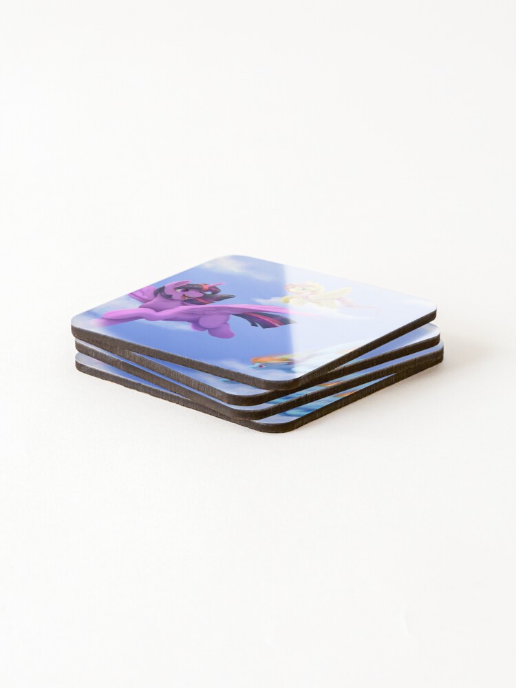 Thumbnail 4 of 5, Coasters (Set of 4), Flying with Friends designed and sold by Random-Raskal.