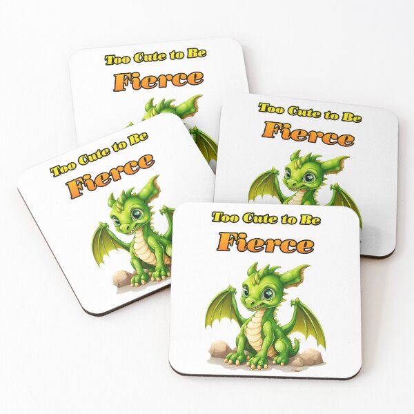 Item preview, Too Cute to Be Fierce - Baby Dragon quote 3 designed and sold by Tom-Johnson.