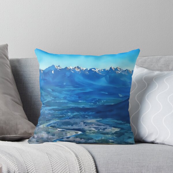 Artikelvorschau, Flusstal der Kaskadengebirge (Aquarell) entworfen und verkauft von flyscenicair.