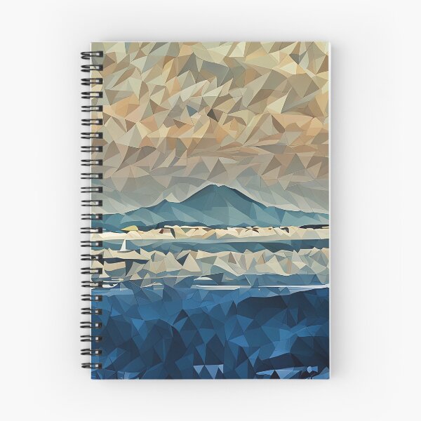 Artikelvorschau, Mount Rainier über den Wolken (Poly Art) entworfen und verkauft von flyscenicair.