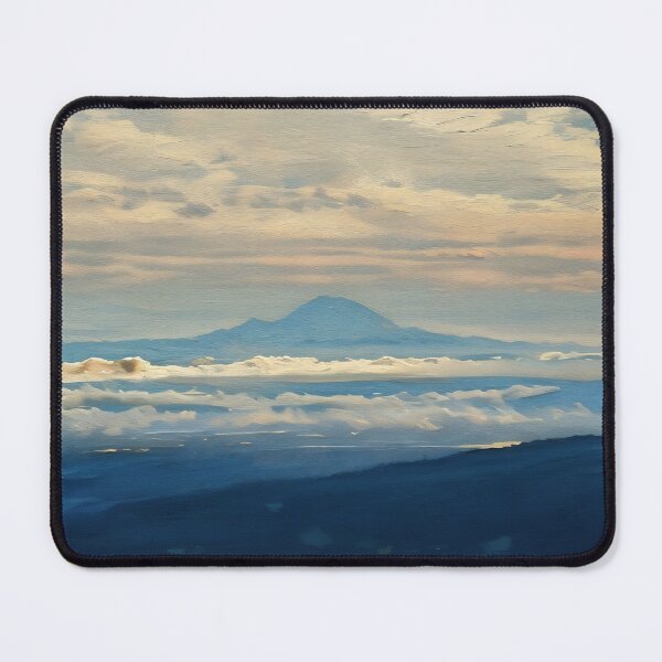 Artikelvorschau, Mount Rainier über den Wolken (Ölgemälde) entworfen und verkauft von flyscenicair.