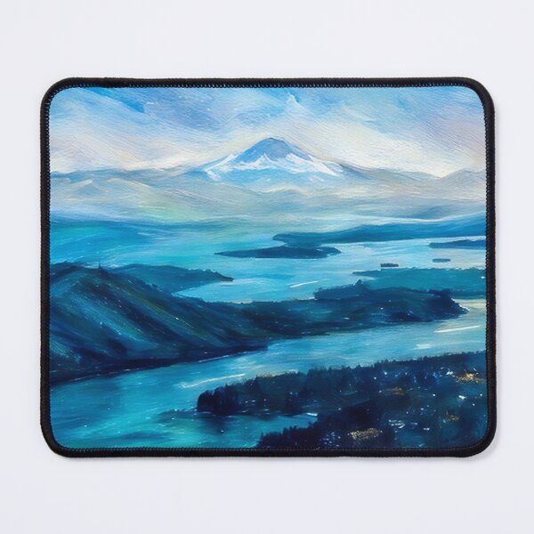 Artikelvorschau, Mount Rainier vom Puget Sound aus (Pastell) entworfen und verkauft von flyscenicair.