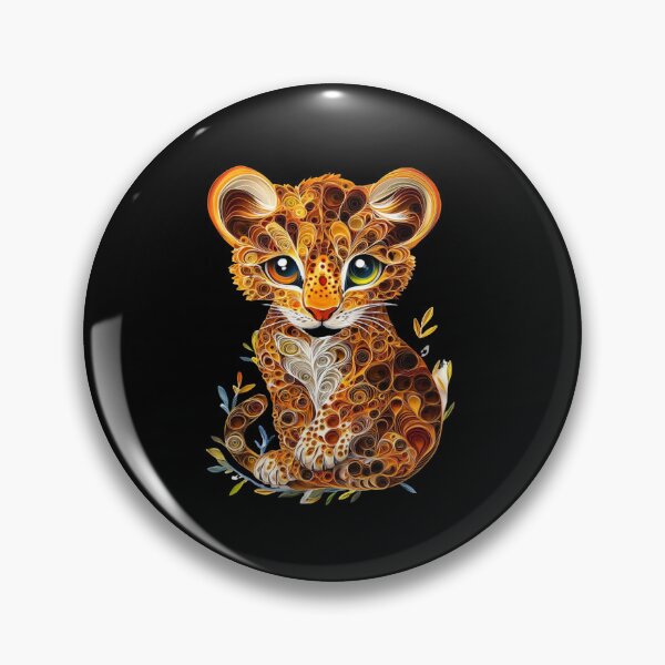 Item preview, Cute Quilled Paper Leopard designed and sold by PrintsByFrank.