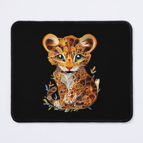 Item preview, Cute Quilled Paper Leopard designed and sold by PrintsByFrank.