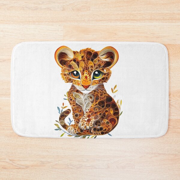 Item preview, Cute Quilled Paper Leopard designed and sold by PrintsByFrank.