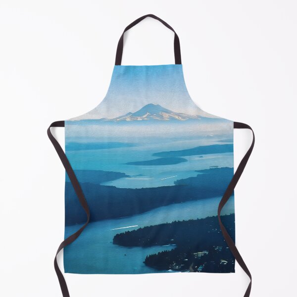 Artikelvorschau, Mount Rainier vom Puget Sound aus (Ölgemälde) entworfen und verkauft von flyscenicair.