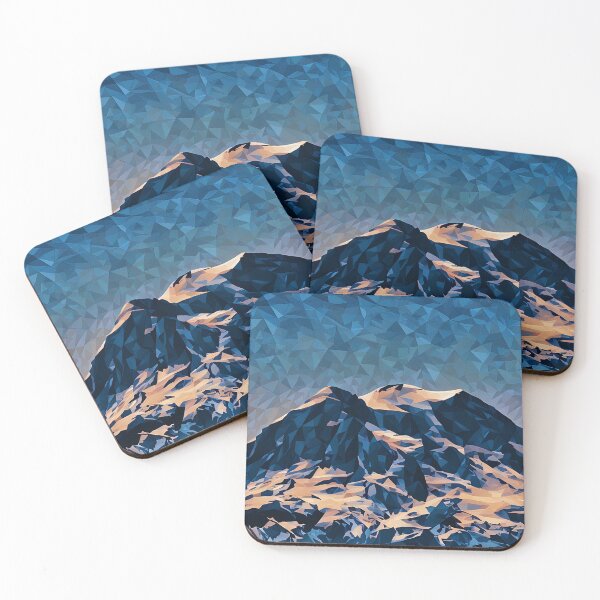 Artikelvorschau, Gipfel des Mount Rainier (Poly Art) entworfen und verkauft von flyscenicair.