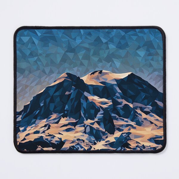 Artikelvorschau, Gipfel des Mount Rainier (Poly Art) entworfen und verkauft von flyscenicair.