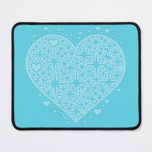 Item preview, Sparkling Heartburst Design (Light Blue) designed and sold by LyssasMindArt.
