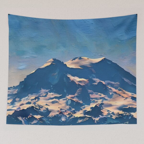 Item preview, Mount Rainier Peak (Oil Painting) designed and sold by flyscenicair.