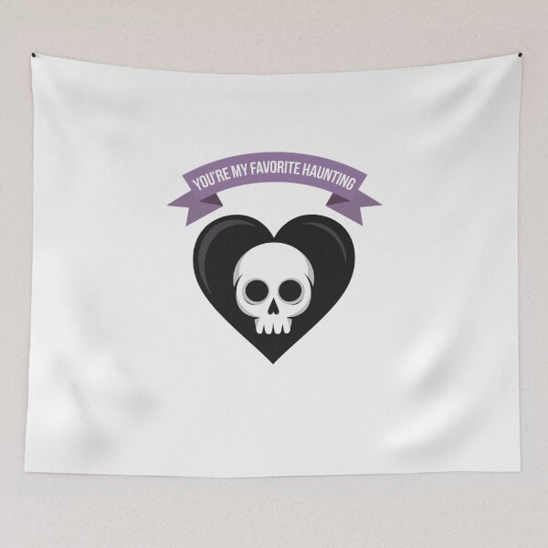 Item preview, You're My Favorite Haunting Skull - Goth Valentines Design designed and sold by Peter Stawicki.