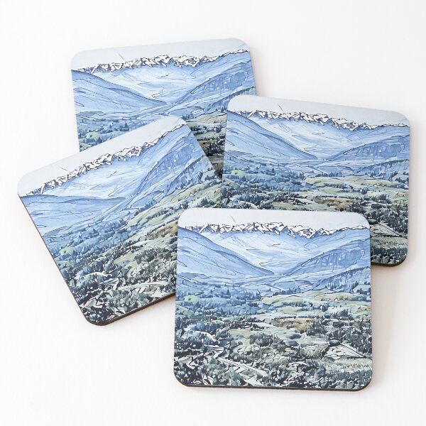 Item preview, Olympic Mountain River Valley (Sketch) designed and sold by flyscenicair.